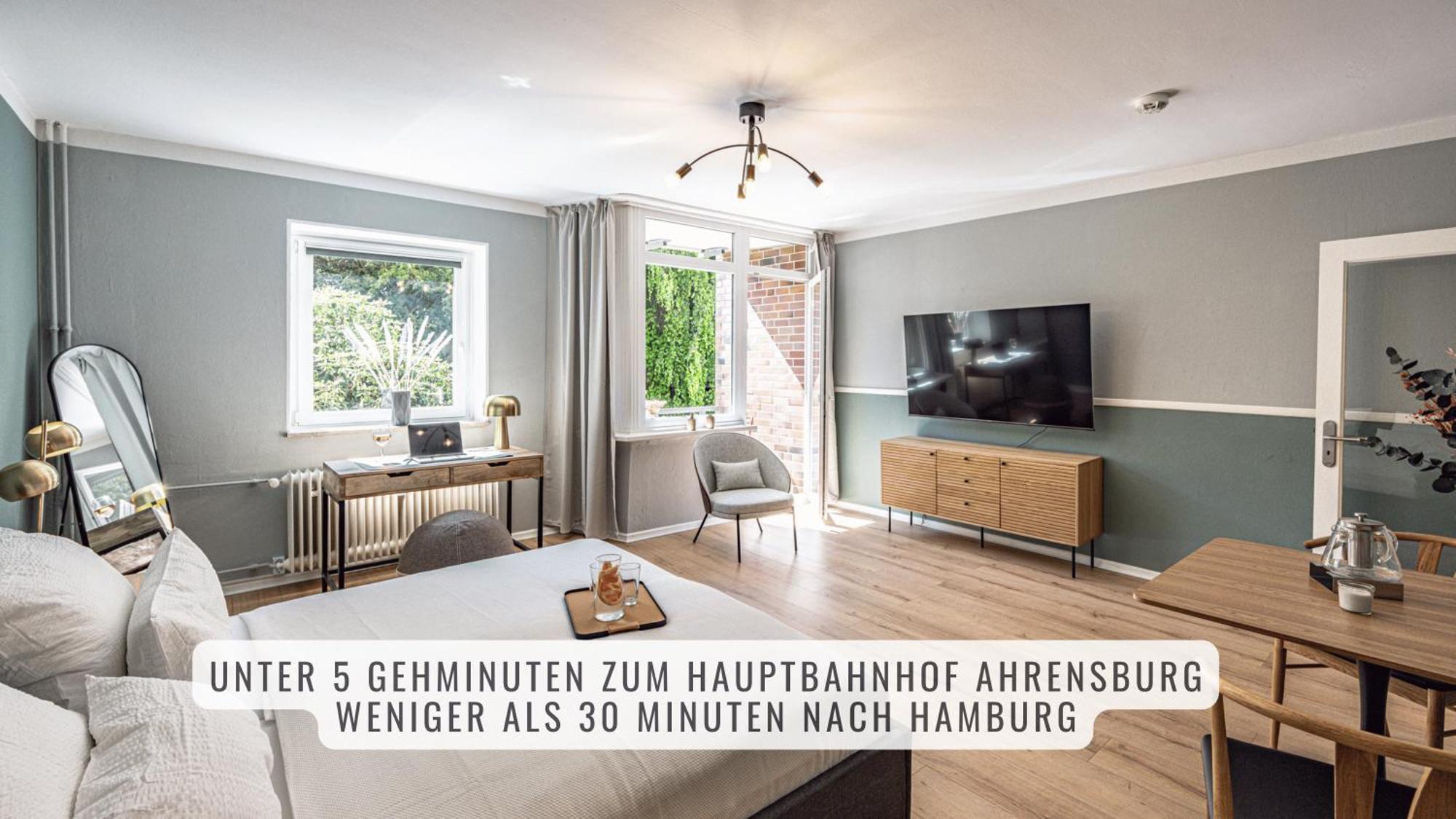 Have-A-Nice-Stay - Nahe Bahnhof Ahrensburg - 20 Minuten Nach Hamburg - Trotzdem Ruhig Gelegen - 6 Minuten Zu Fuss Ins Zentrum Ahrensburg - Modern Eingerichtet Екстериор снимка